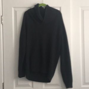 Men’s Gray Shawl Neck Sweater